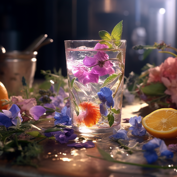 Floral Libations: How to Garnish Drinks and Teas with Edible Flowers